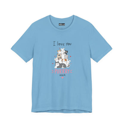 Adorable Animals that Love You Purry Much. Unisex Jersey Short Sleeve Tee