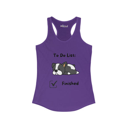 To Do List Finished. Women's Ideal Racerback Tank