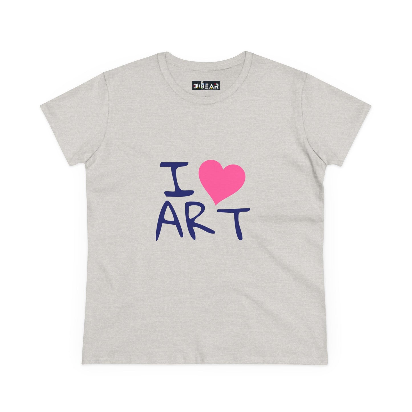 I Love Art. Women's Midweight Cotton Tee