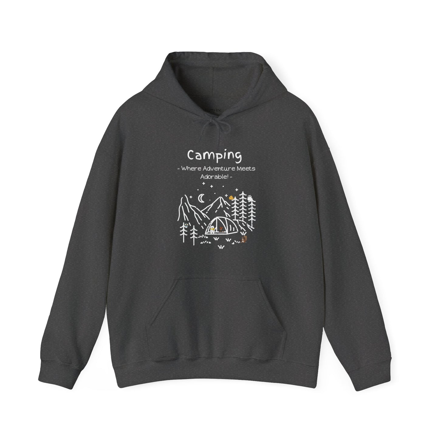 Camping. Where Adventure Meets Adorable. Unisex Hooded Sweatshirt.