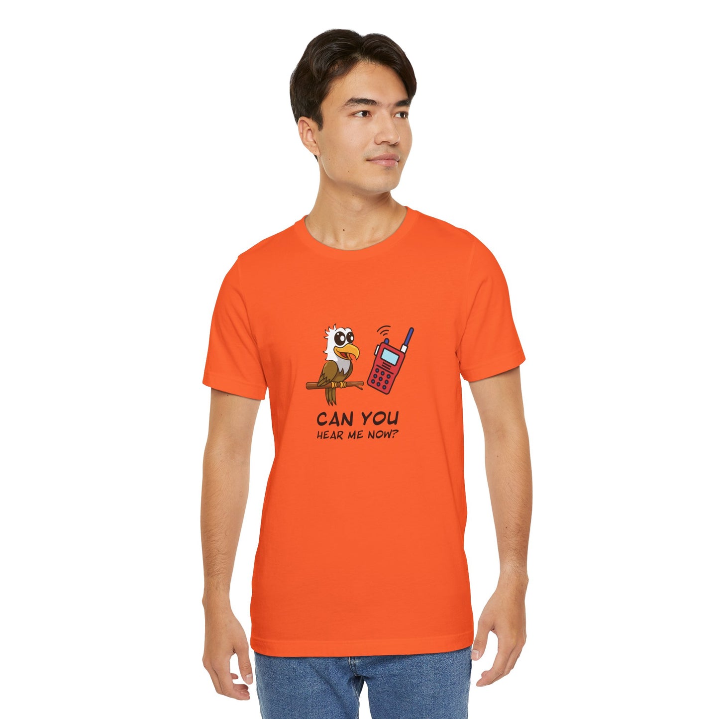 Burrowing Owl. Can You Hear Me Now? Unisex Jersey Short Sleeve Tee