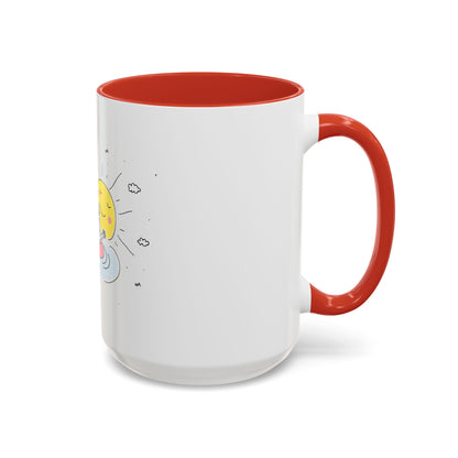 Jingles The Summertime Cat. Accent Coffee Mug, 11oz