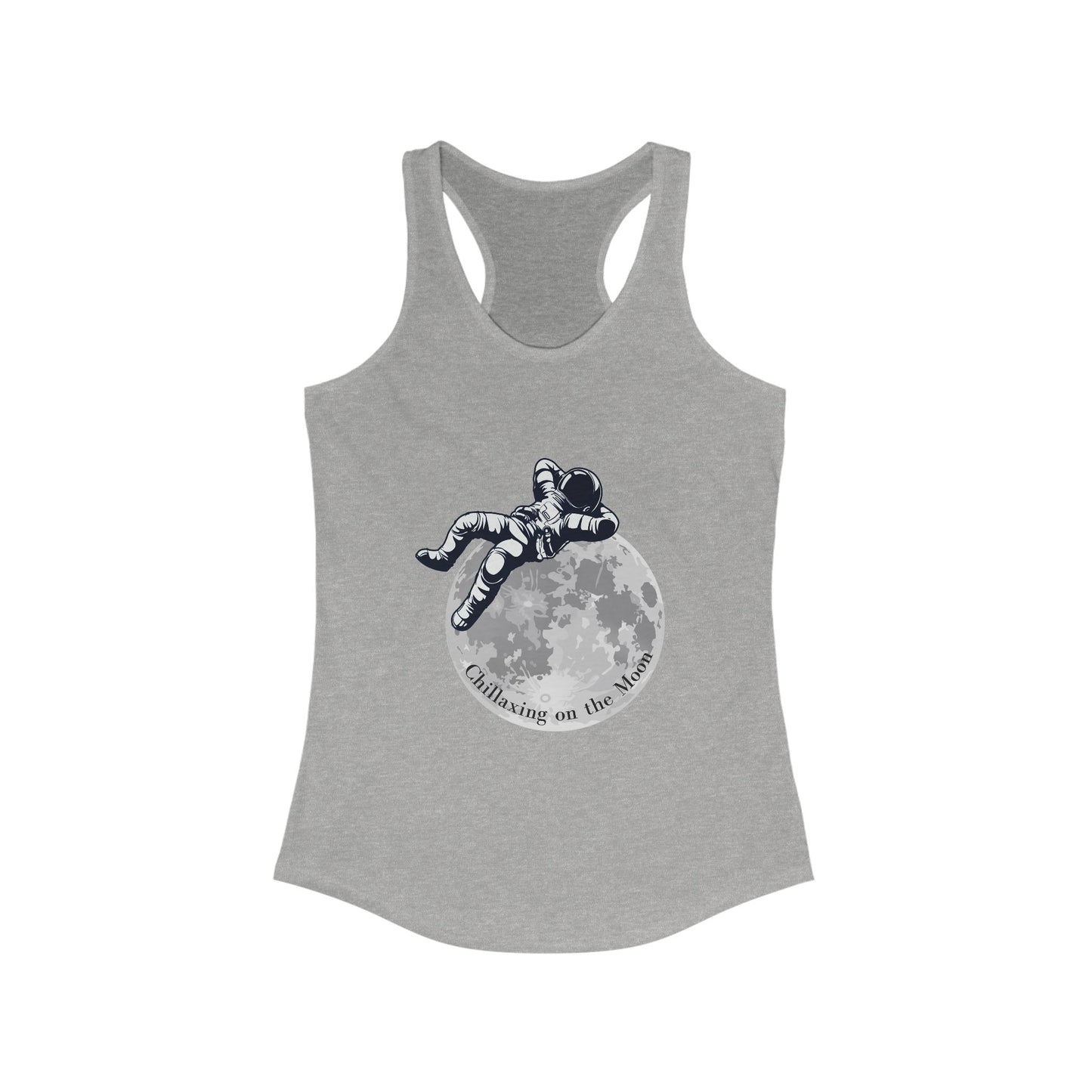 Chillaxing on the Moon. Women's Ideal Racerback Tank