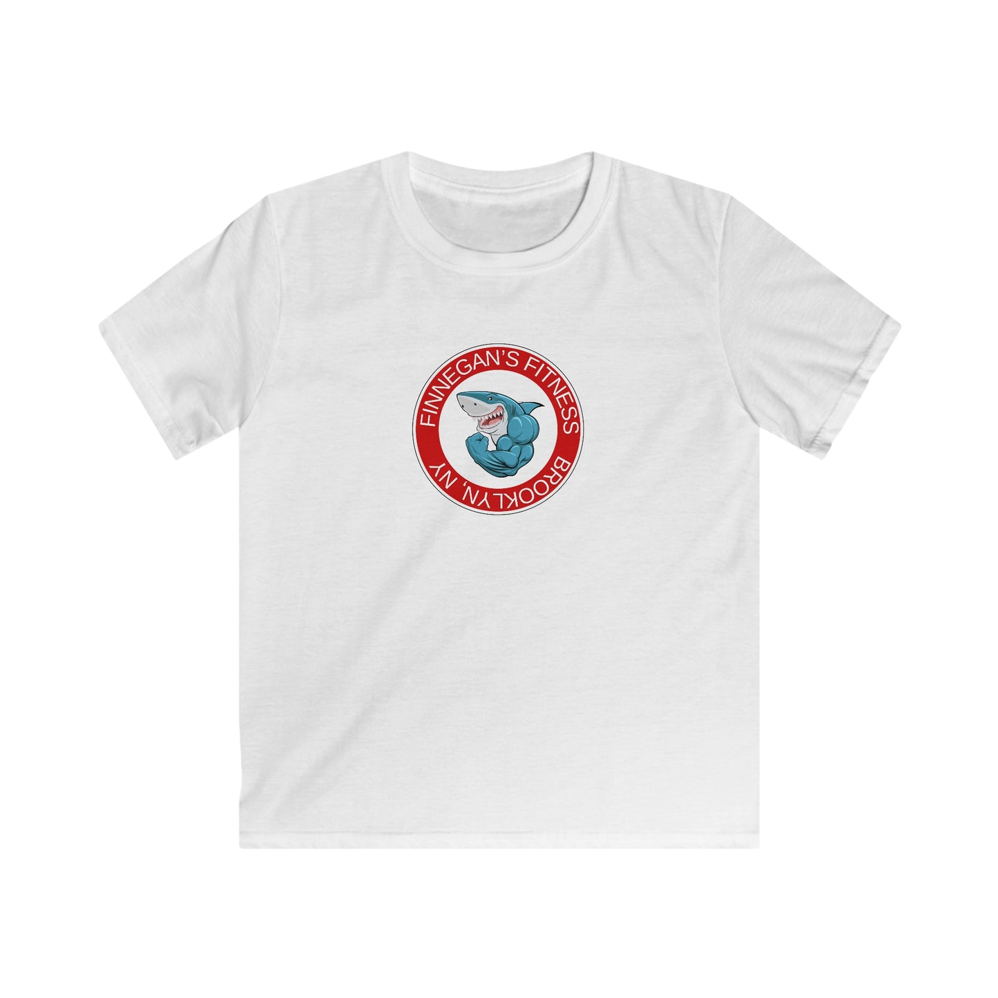 Finnegan's Fitness.  Kids Softstyle Tee