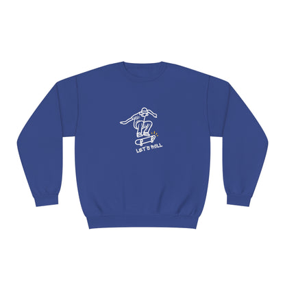 Let's Roll Skateboarder. Unisex NuBlend® Crewneck Sweatshirt