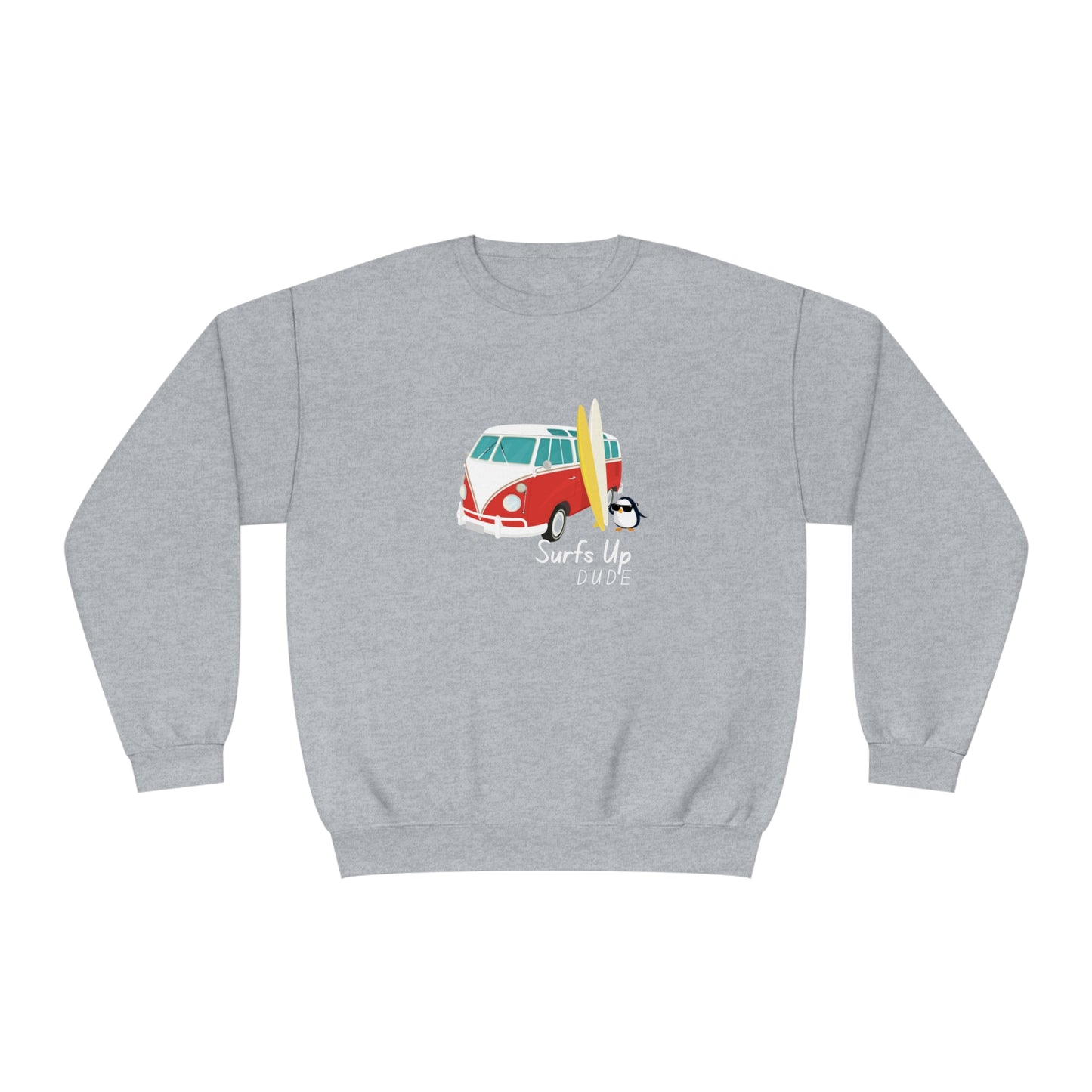 Surfs Up Dude. Unisex NuBlend® Crewneck Sweatshirt