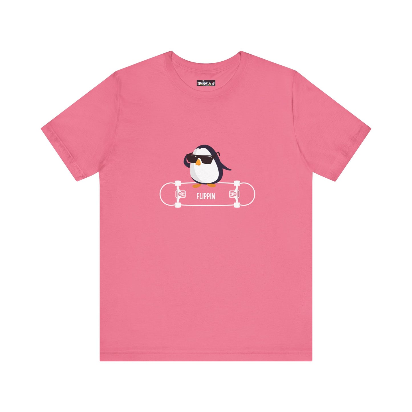 Adélie The Flippin Penguin. Unisex Jersey Short Sleeve Tee