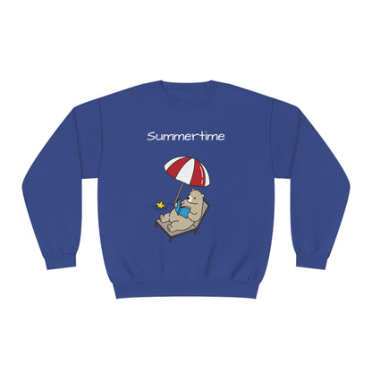 Summertime. Bear. Unisex NuBlend® Crewneck Sweatshirt