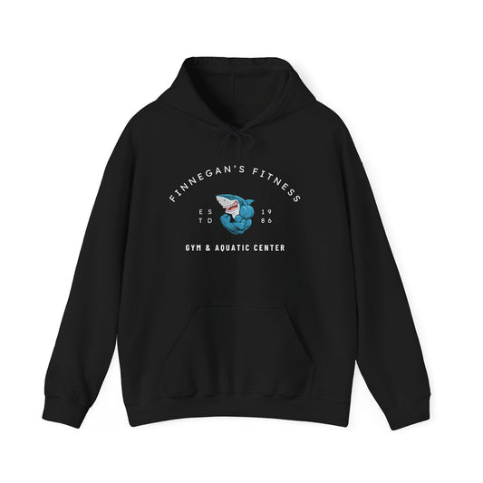 Shark Gym Hoodie – Finnegan’s Fitness & Aquatic Center Sweatshirt