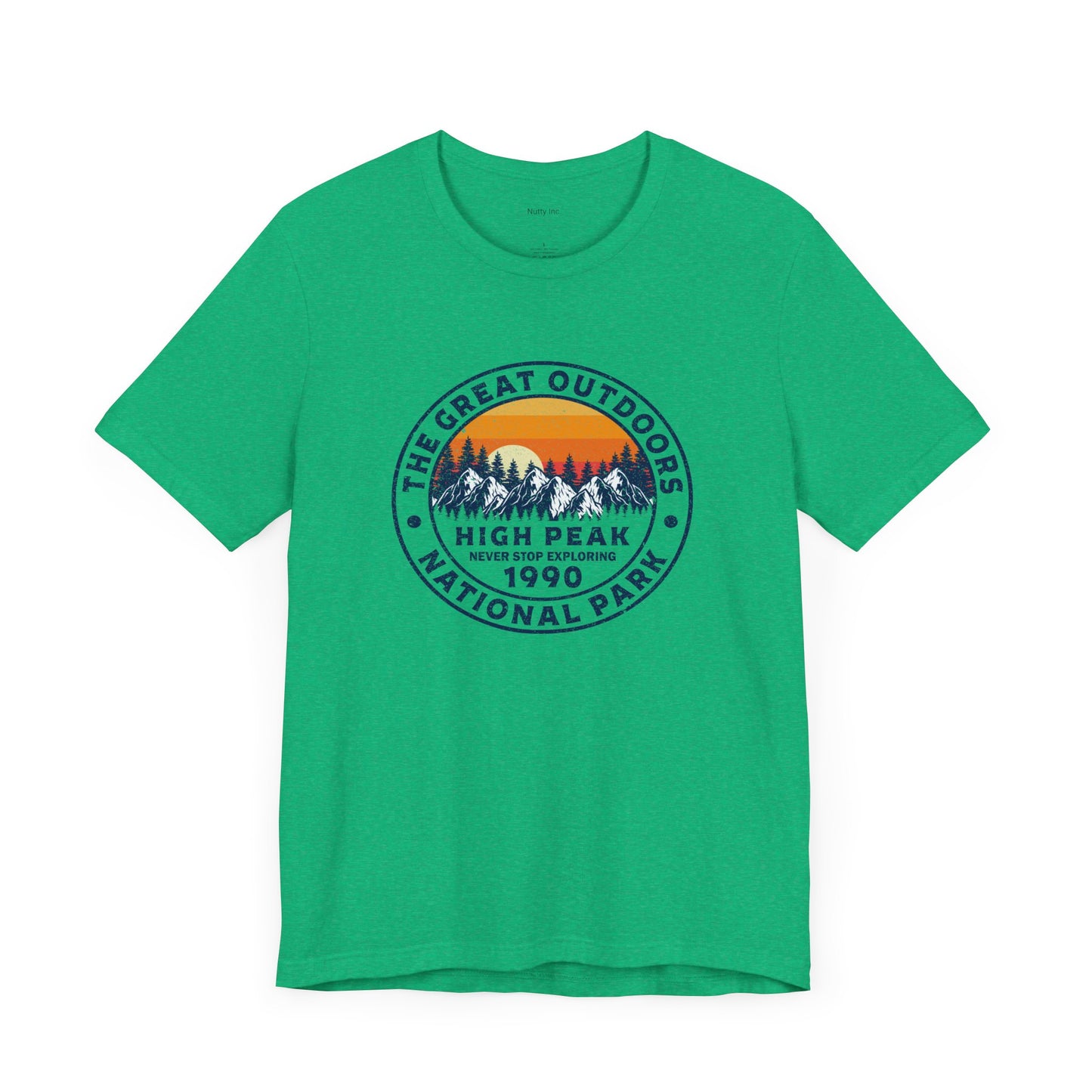 Never Stop Exploring. High Peak National Park. Unisex Jersey Short Sleeve Tee