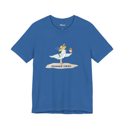Regal Seagull Summer Vibes. Unisex Jersey Short Sleeve Tee