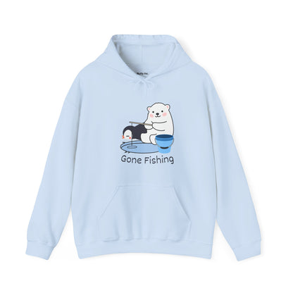 Gone Fishing. Unisex Hooded Sweatshirt.