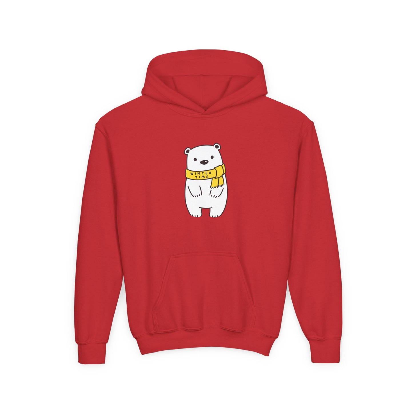 Winter Time Bear Hoodie Sweatshirt