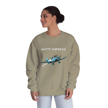 Nutty's Express Delivery. Always On-Time. Unisex NuBlend® Crewneck Sweatshirt