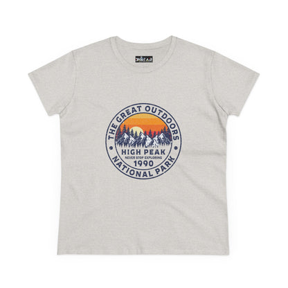 Never Stop Exploring – National Park T-Shirt for Women