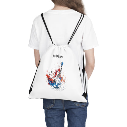 Born In The USA Guitar. Outdoor Drawstring Bag