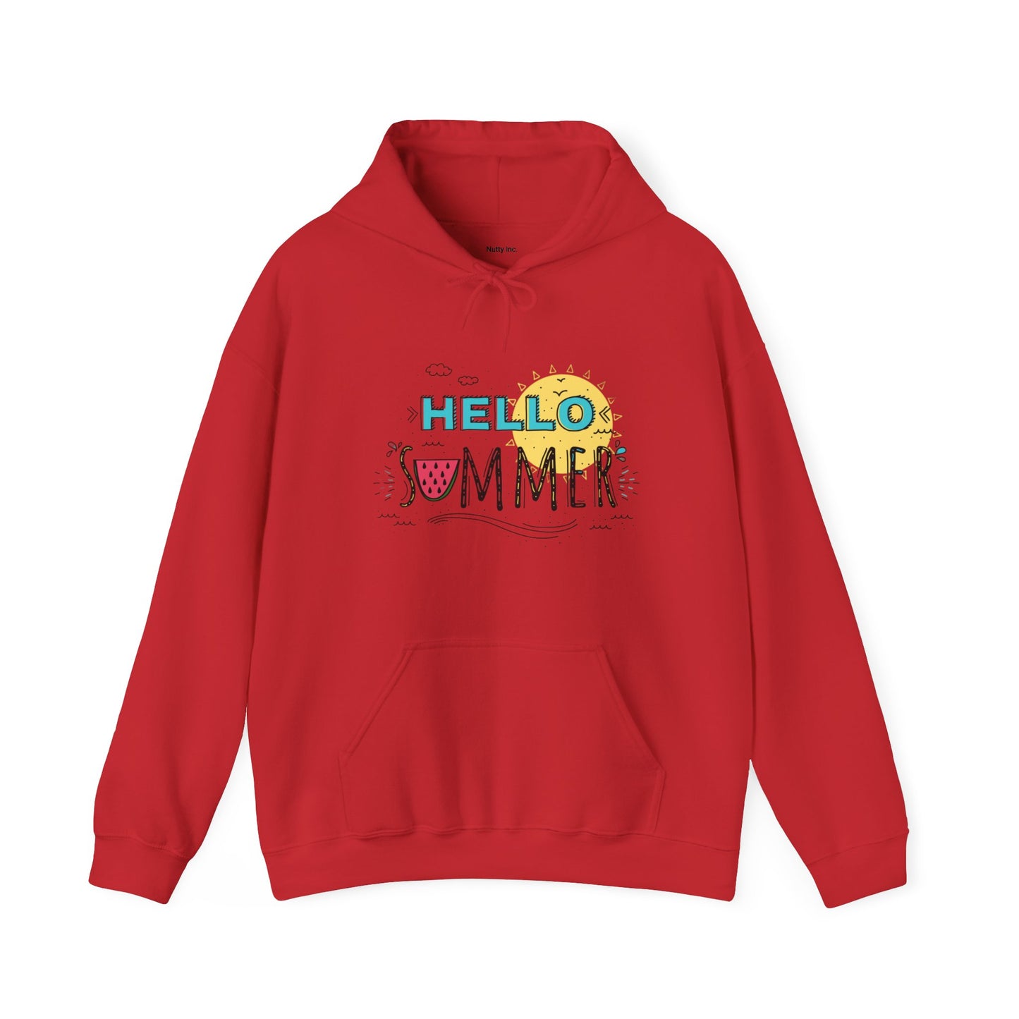 Hello Summer.  Unisex Hooded Sweatshirt.