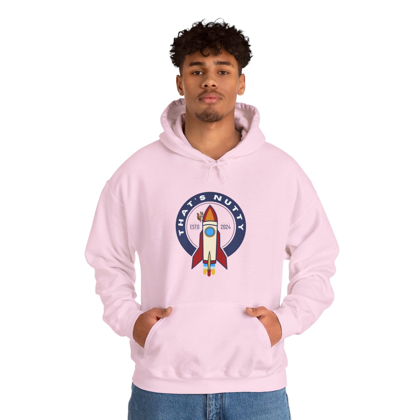 That's Nutty On A Rocket Ship Hooded Sweatshirt