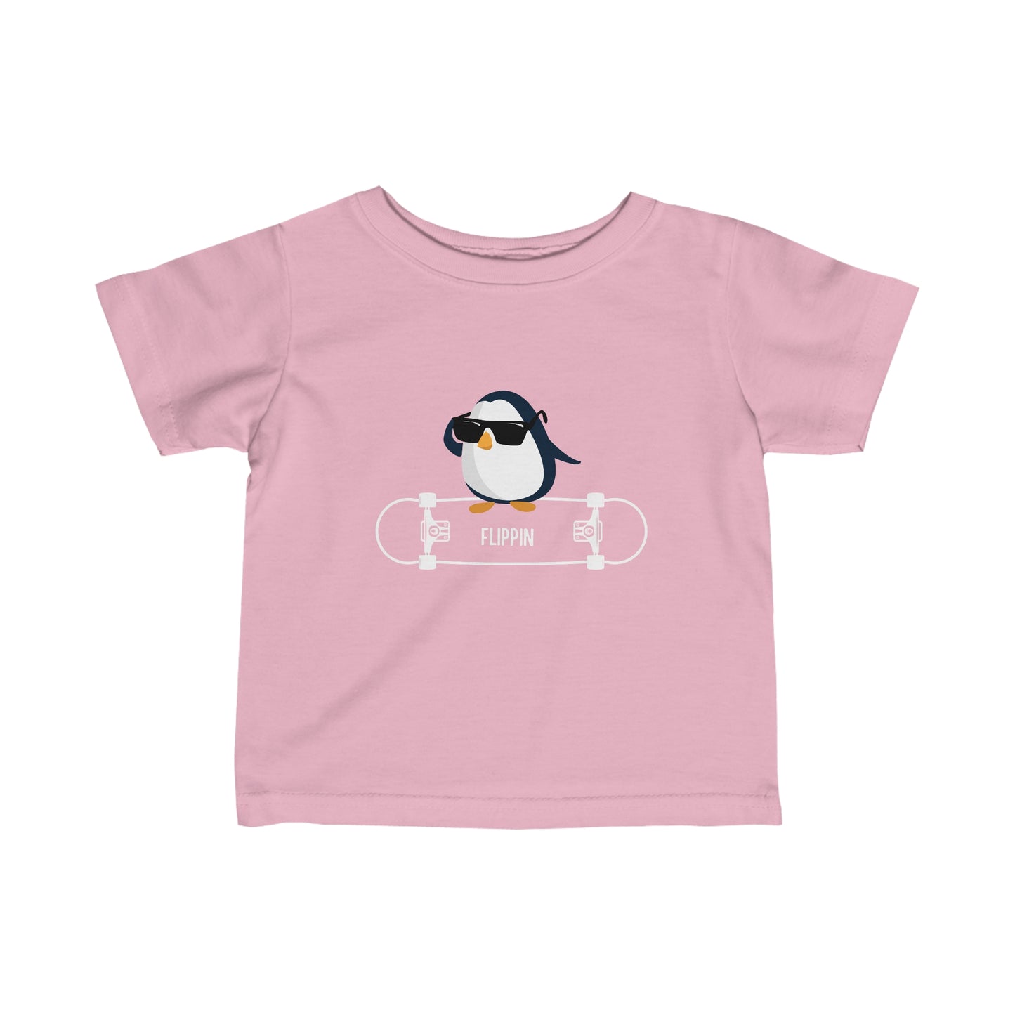 Adélie The Flippin Penguin. Infant Fine Jersey Tee