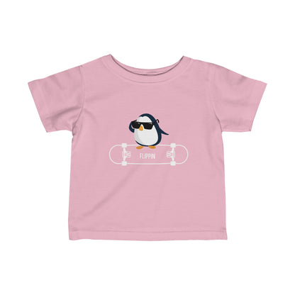 Adélie The Flippin Penguin. Infant Fine Jersey Tee