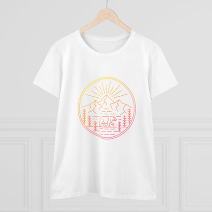 Explore Outdoors. Women's Midweight Cotton Tee