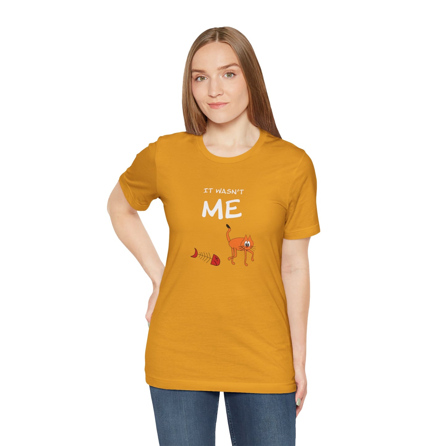 Leo The Cat Didn't Do It. Unisex Jersey Short Sleeve Tee