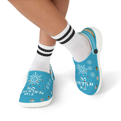 I'm Walking On Sunshine Rubber Clogs for Girls