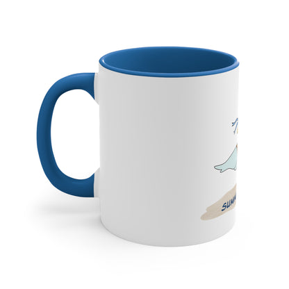 Regal Seagull Summer Vibes. Accent Coffee Mug, 11oz