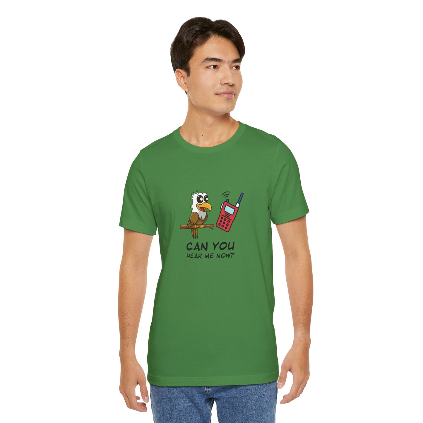 Burrowing Owl. Can You Hear Me Now? Unisex Jersey Short Sleeve Tee