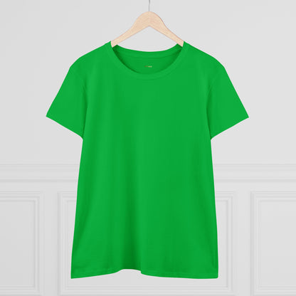 Solid Azalea. Women's Midweight Cotton Tee