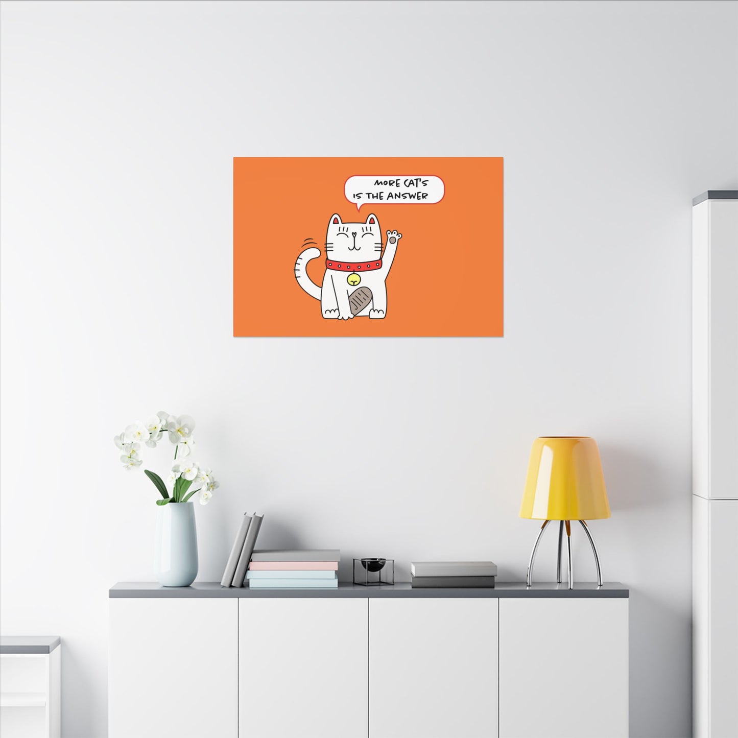 Oliver Says More Cats is The. Canvas Gallery Wraps