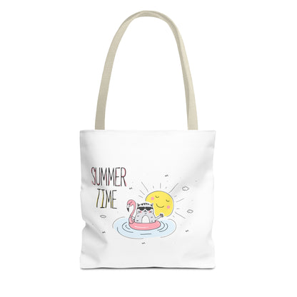 Summer Time Cat. Tote Bag (AOP)