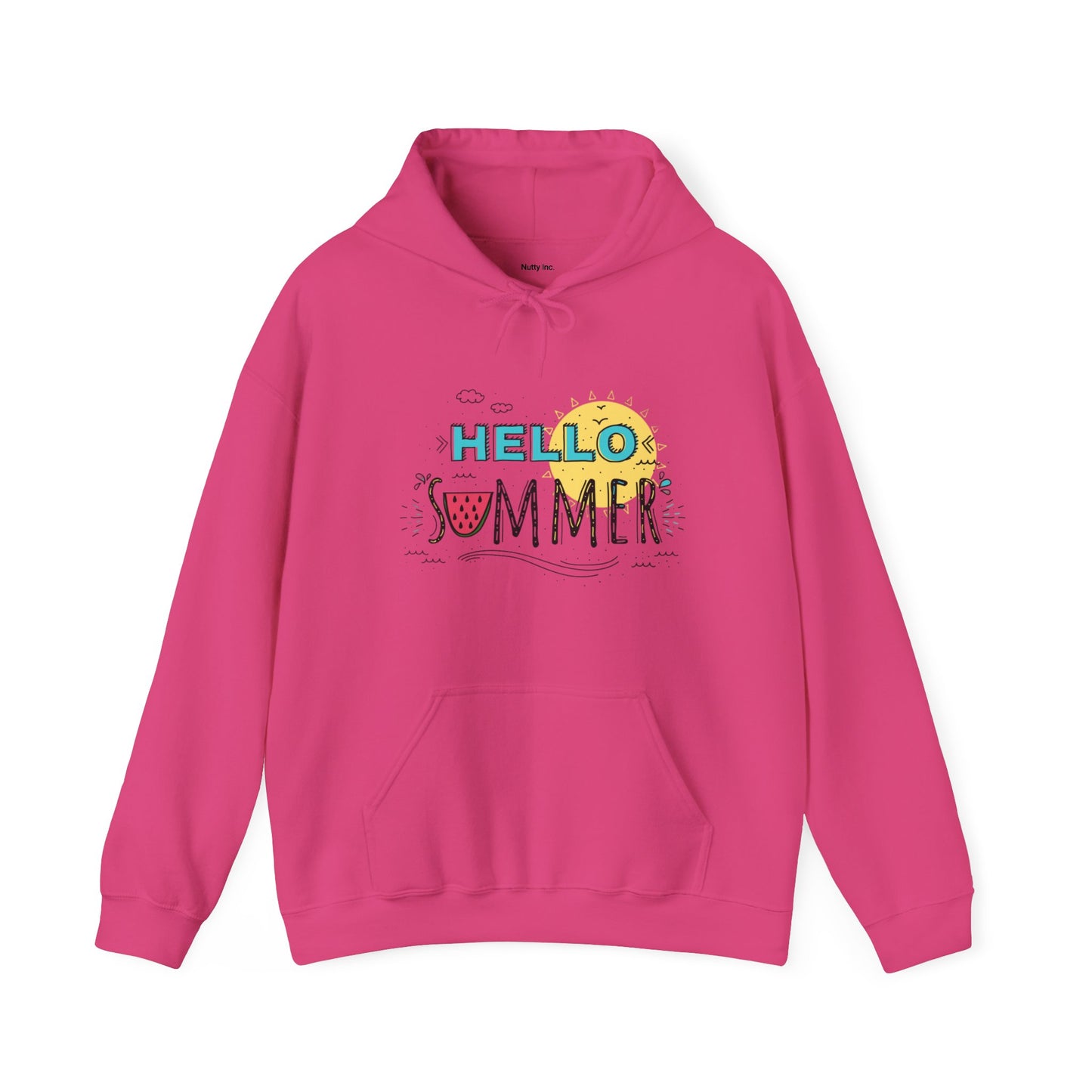 Hello Summer.  Unisex Hooded Sweatshirt.