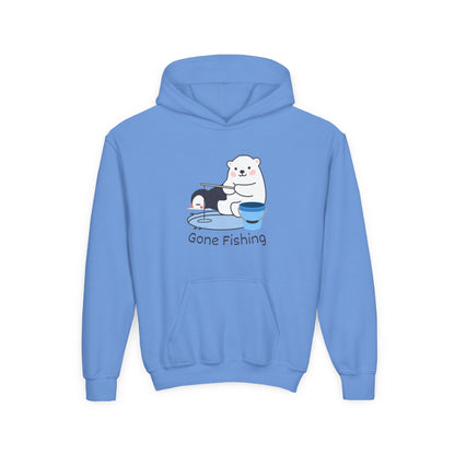 Gone Fishing. Kids Hoodie