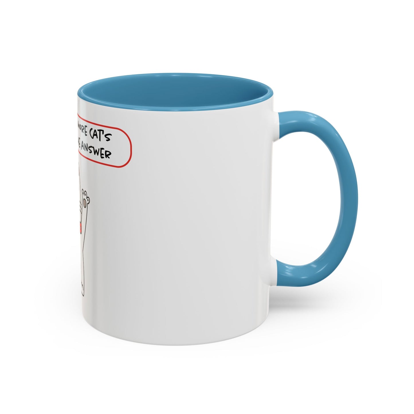 Oliver Says More Cats Is The Answer. Accent Coffee Mug, 11oz