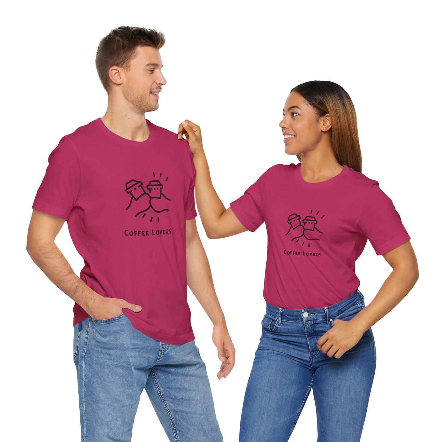 Coffee Lovers Unisex Jersey Tee – Funny Coffee Graphic T-Shirt For Men & Women