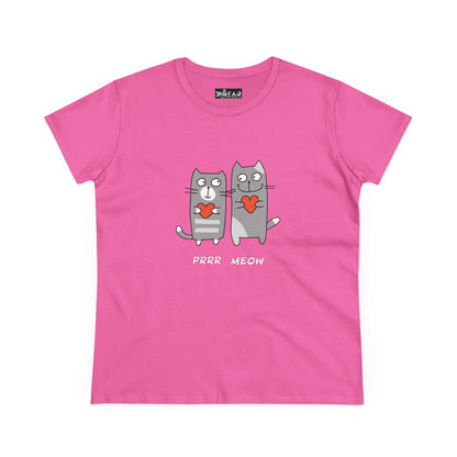 Happy Cat's. Prrr Meow. Women's Midweight Cotton Tee