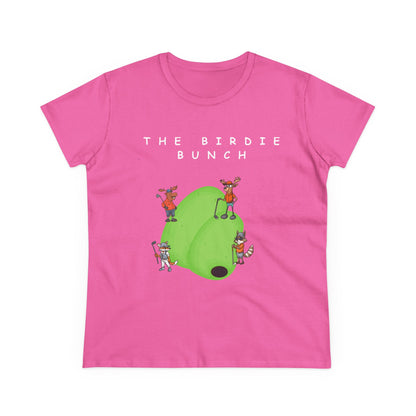 The Birdie Bunch.  Midweight Women's Cotton Tee.