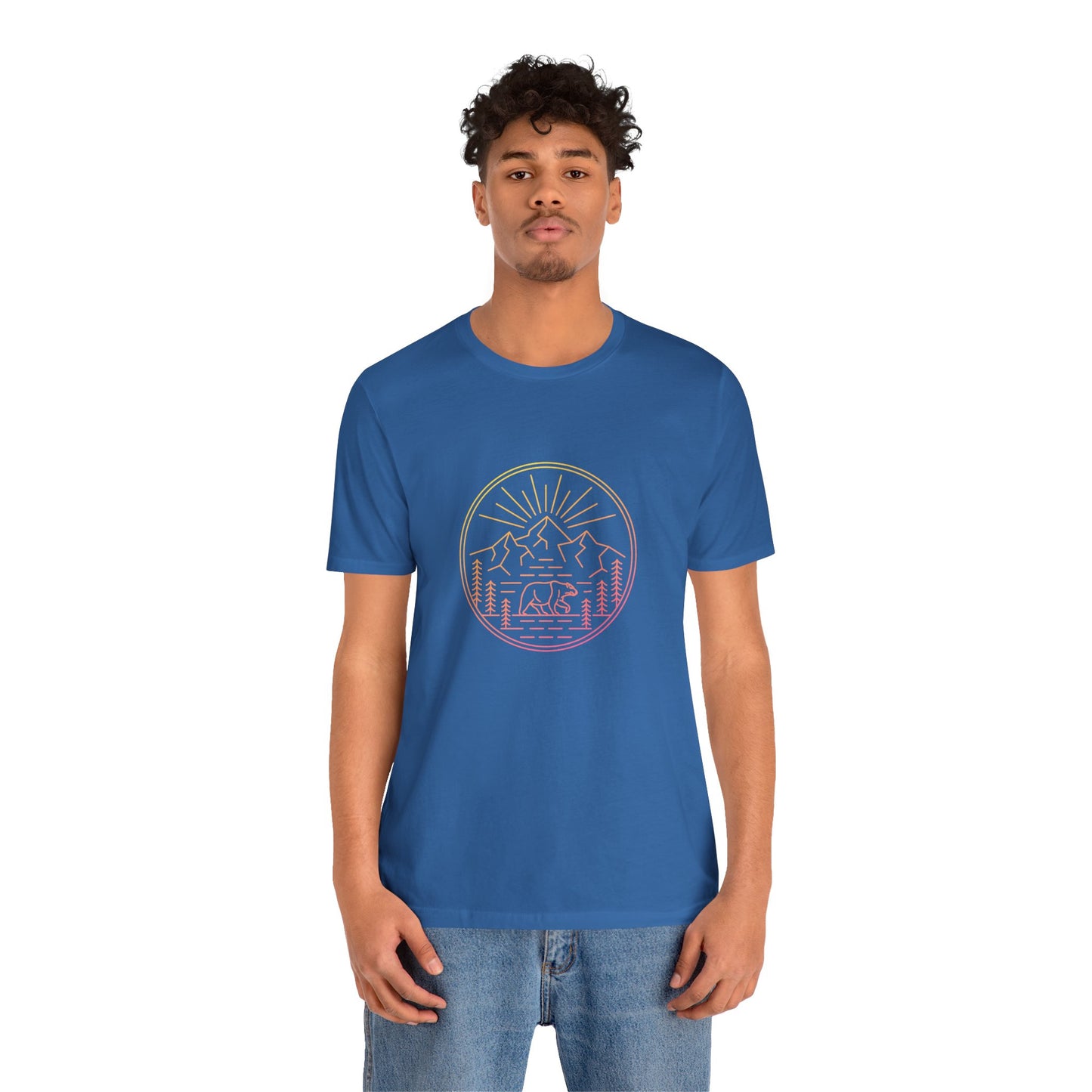 Explore The Outdoors. Unisex Jersey Short Sleeve Tee