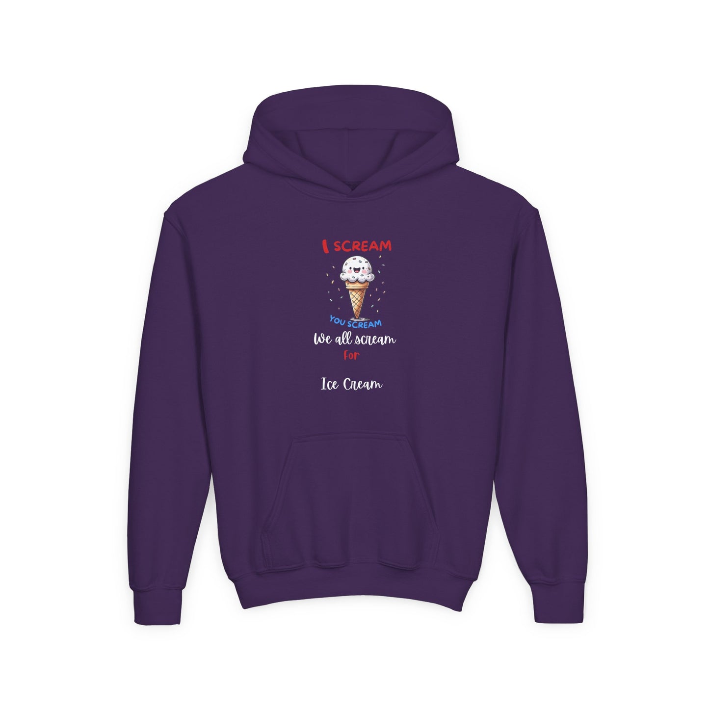 I Scream For Ice Cream. Kids Hoodie