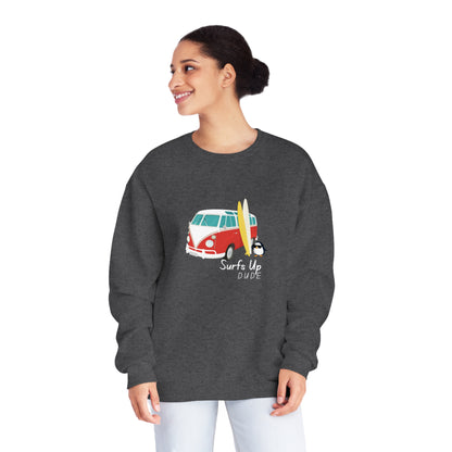 Surfs Up Dude. Unisex NuBlend® Crewneck Sweatshirt