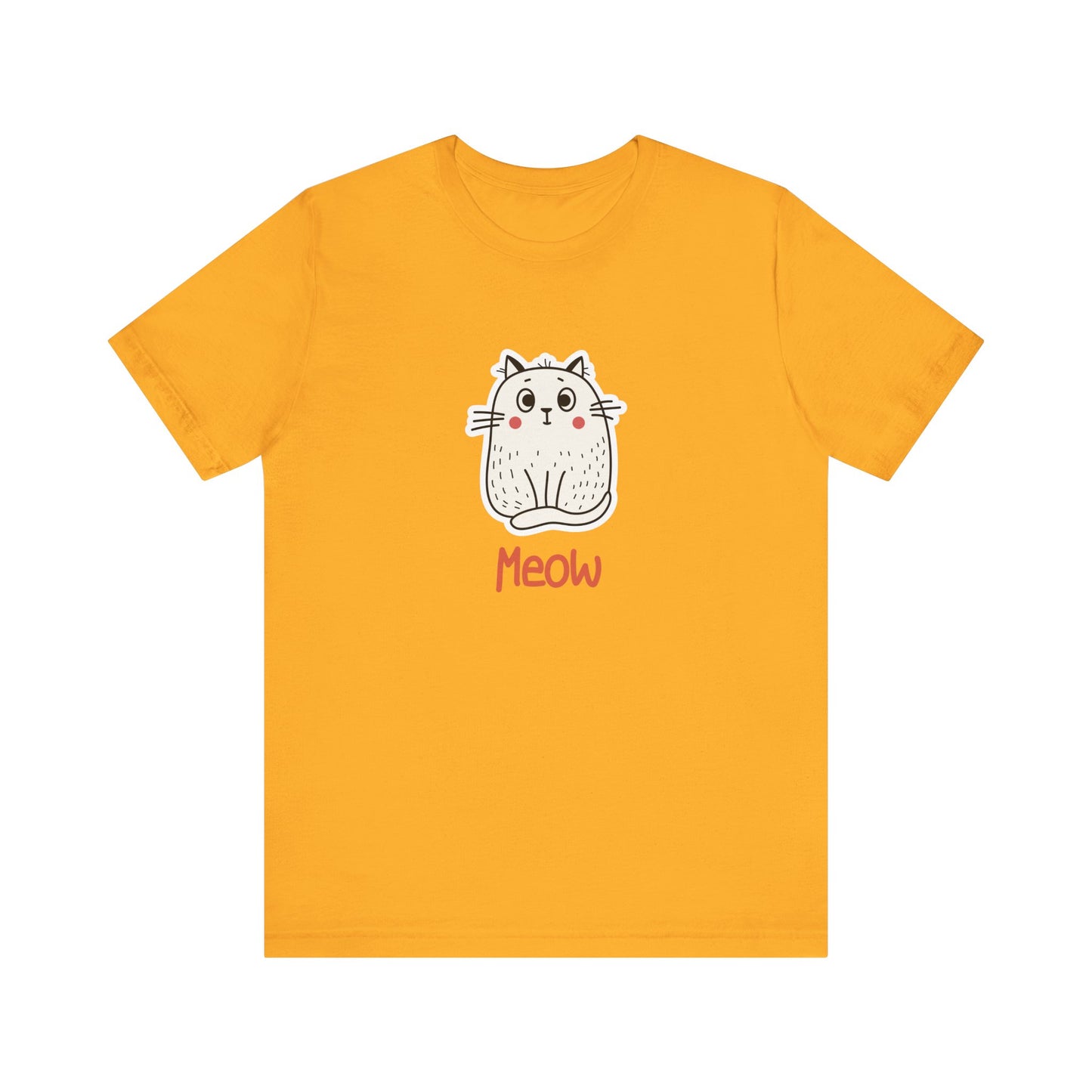 Loki The Cat. Meow. Unisex Jersey Short Sleeve Tee