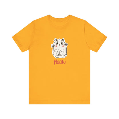 Loki The Cat. Meow. Unisex Jersey Short Sleeve Tee