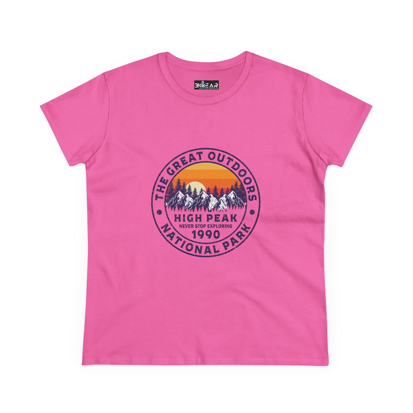 Never Stop Exploring – National Park T-Shirt for Women