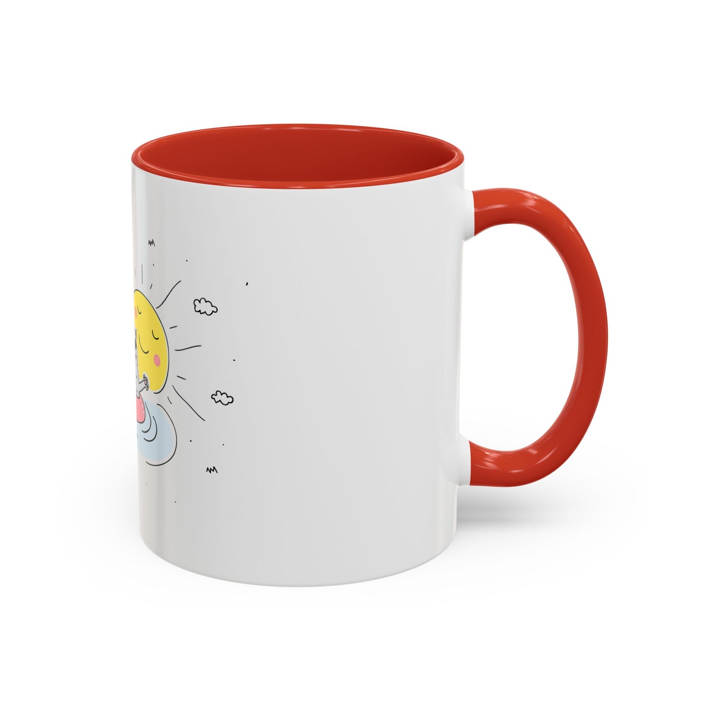 Jingles The Summertime Cat. Accent Coffee Mug, 11oz