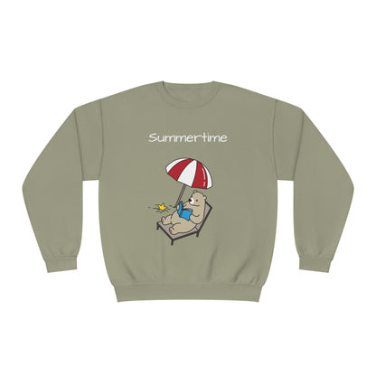 Summertime. Bear. Unisex NuBlend® Crewneck Sweatshirt