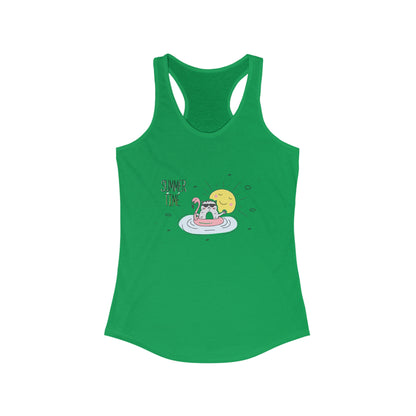 Jingles The Summertime Cat. Women's Ideal Racerback Tank