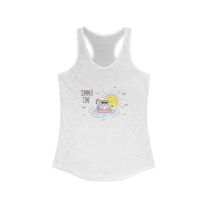 Jingles The Summertime Cat. Women's Ideal Racerback Tank