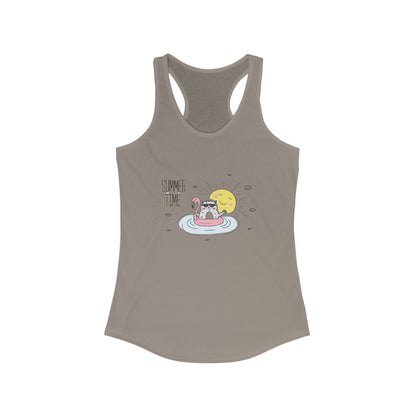 Jingles The Summertime Cat. Women's Ideal Racerback Tank