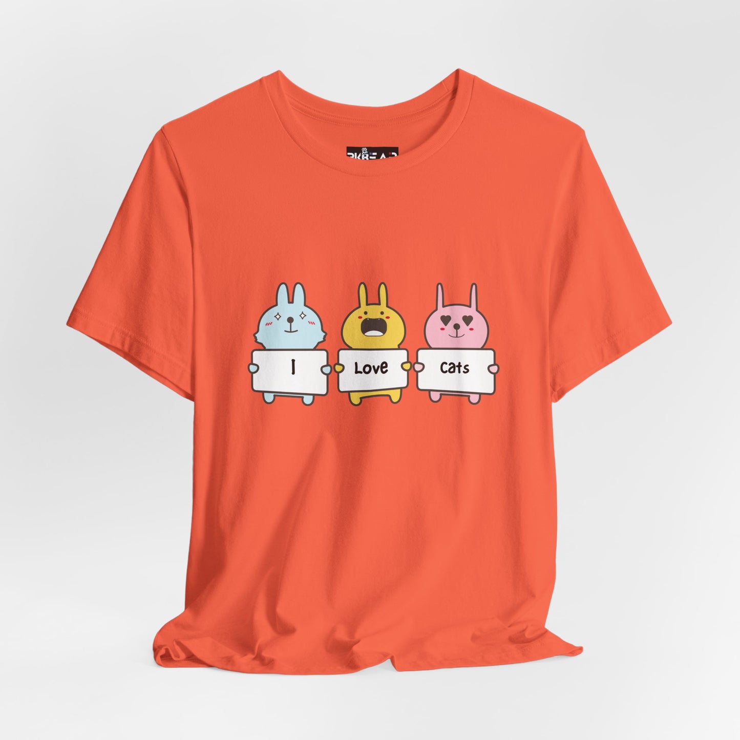 I Love Cats. Women's Unisex Jersey Short Sleeve Tee